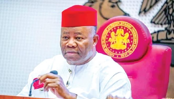 Akpabio backtracks again, denies saying “I will eat while others protest”