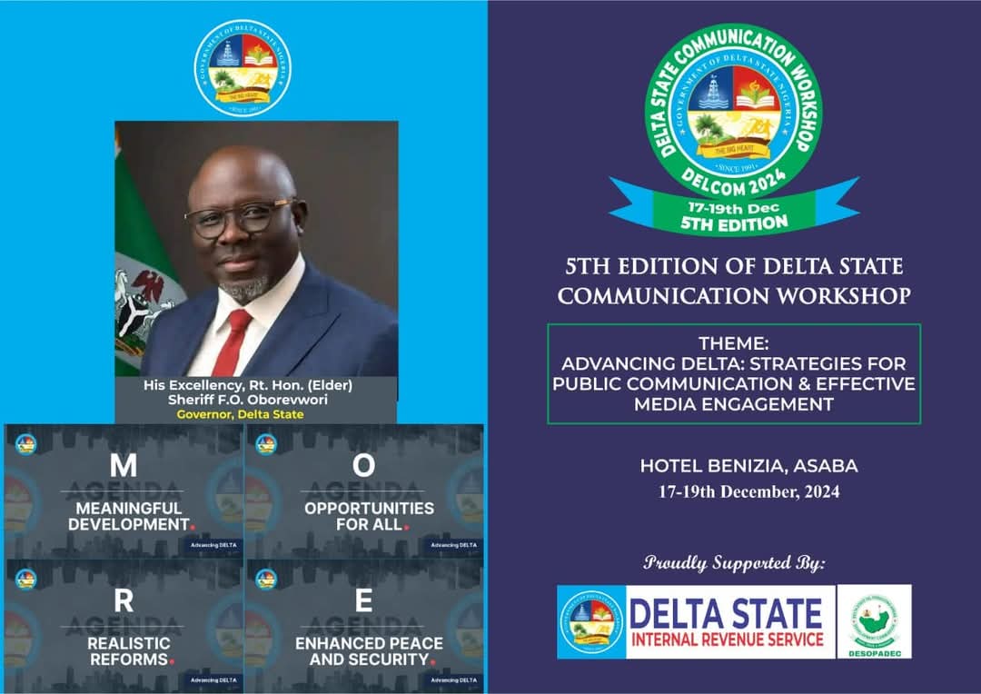 Governor Sheriff Oborevwori to declare DELCOM 2024 open today