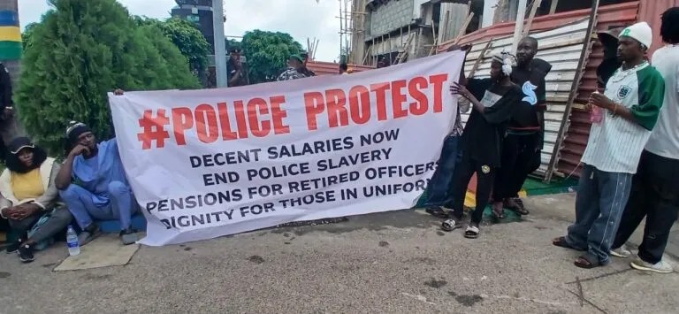 Retired Police Officers protest continued placement on the Contributory Pension Scheme, describe it as “exploitative and unjust”