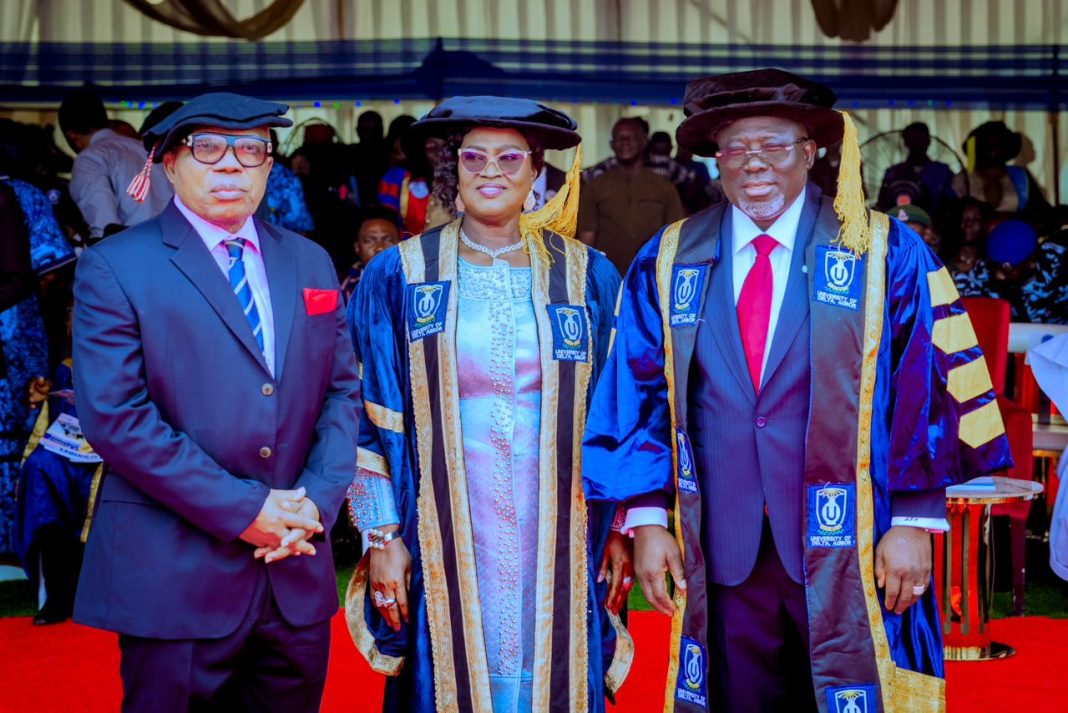 At UNIDEL Maiden Convocation: Oborevwori doles out N500,000 to each of the 30 First Class Graduates